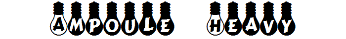 Ampoule Heavy font